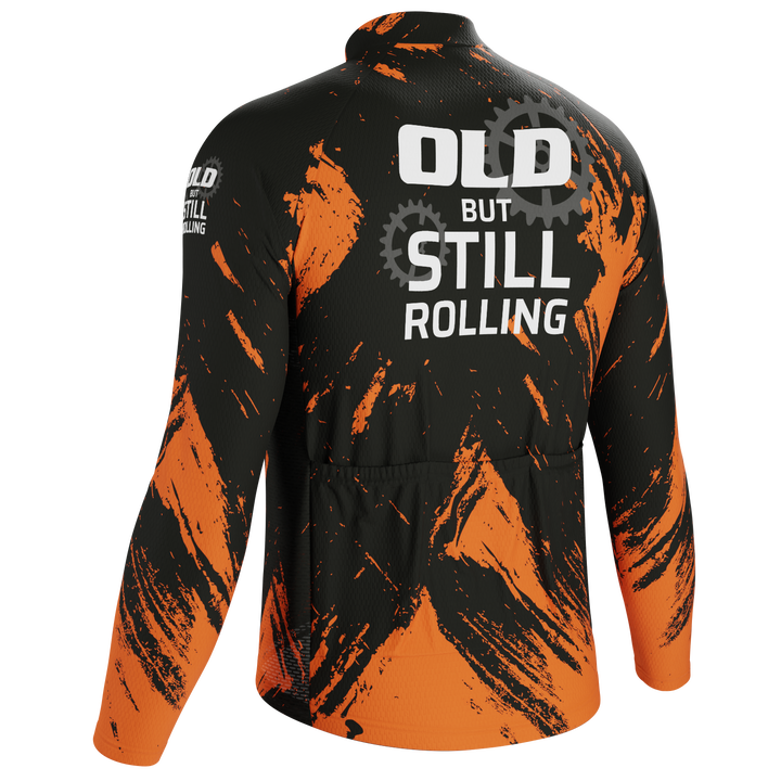 Old But Still Rolling Men's Long Sleeve Jersey Quick-Dry Comfort Black