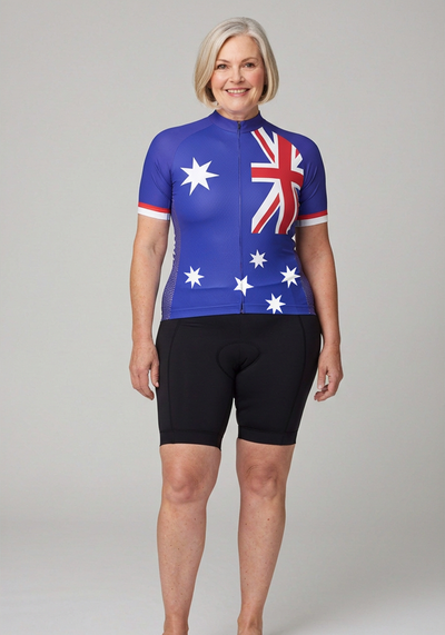 Womens Australia Southern Cross Cycling Jersey - _default - front view