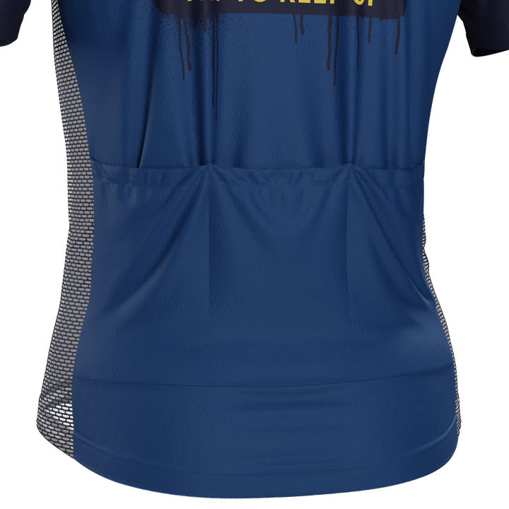 Men's Sloth Cycling Jersey Quick-Dry Novelty Performance Navy Blue