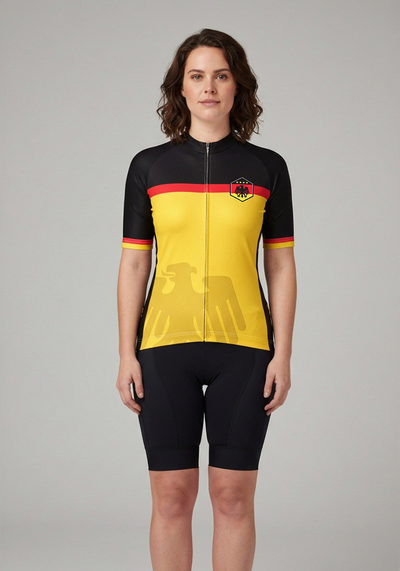 Womens Germany Deutschland National Cycling Jersey - _default - front view