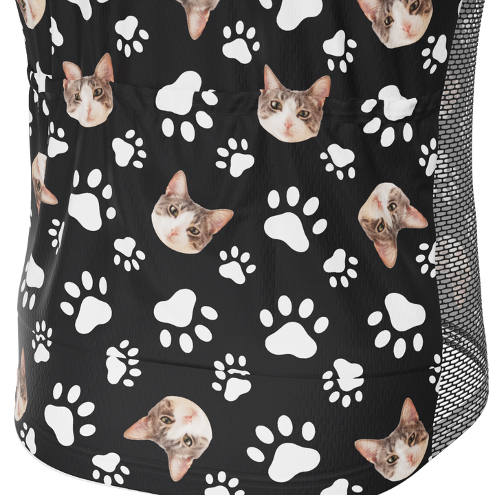 Men's Custom Pet Paws Cycling Kit Performance & Comfort Black