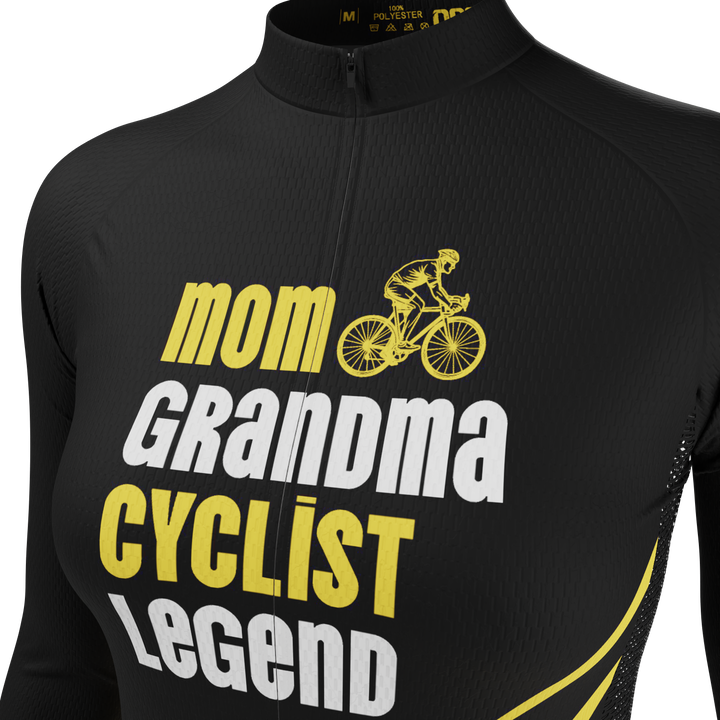 Women's Premium Cycling Jersey Moisture-Wicking & Stylish Black