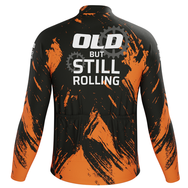 Old But Still Rolling Men's Long Sleeve Jersey Quick-Dry Comfort Black