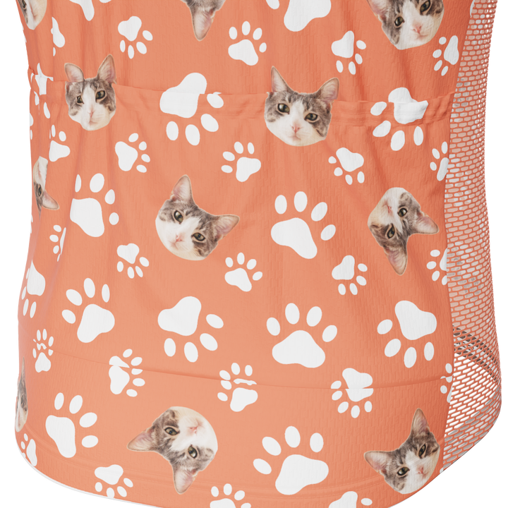 Men's Custom Pet Paws Cycling Kit Performance & Comfort Red