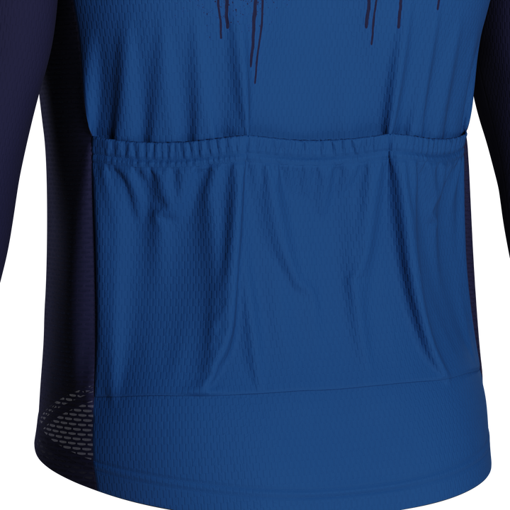 Men's Navy Sloth Cycling Jersey Custom Comfort & Performance Navy Blue