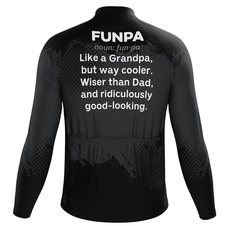 Men's Funpa Cycling Jersey Durable, Personalized Performance Black