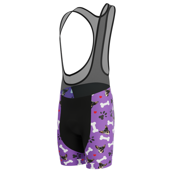Men's Custom Cycling Bib Quick-Dry Gel-Padded Comfort Purple