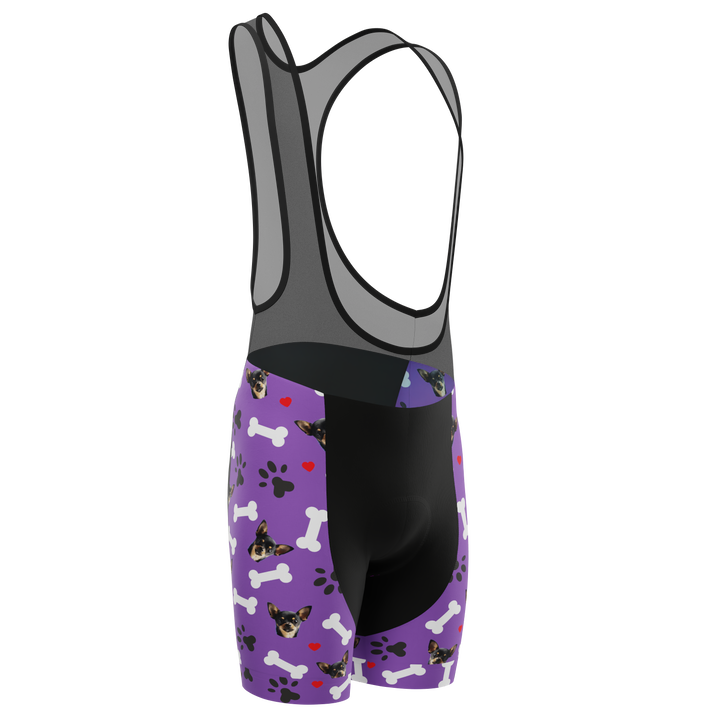 Men's Custom Cycling Bib Quick-Dry Gel-Padded Comfort Purple
