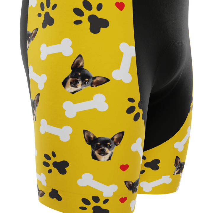 Men's Custom Cycling Bib Quick-Dry Gel-Padded Comfort Yellow