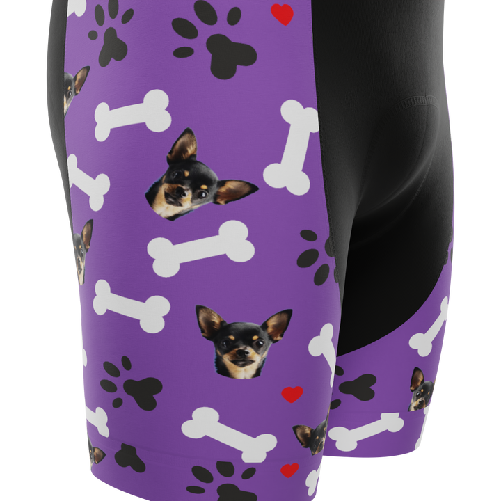 Men's Custom Cycling Bib Quick-Dry Gel-Padded Comfort Purple