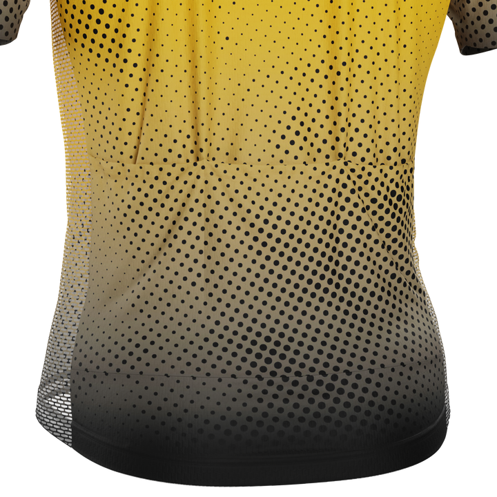 Men's Sloth Cycling Team Jersey Quick-Dry & Custom-Made Yellow