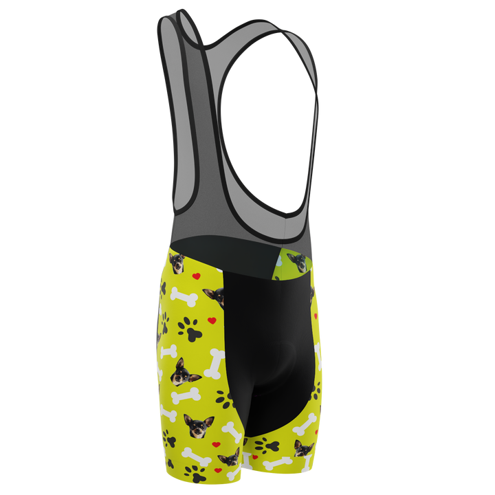 Men's Custom Cycling Bib Quick-Dry Gel-Padded Comfort Lime