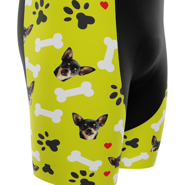 Men's Custom Cycling Bib Quick-Dry Gel-Padded Comfort Lime