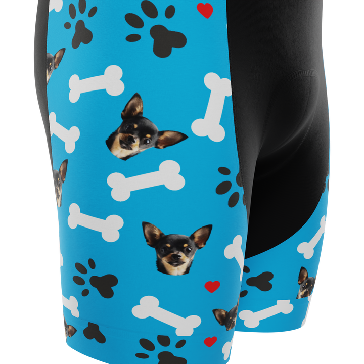 Men's Custom Cycling Bib Quick-Dry Gel-Padded Comfort Blue