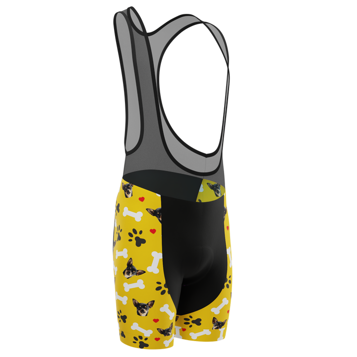 Men's Custom Cycling Bib Quick-Dry Gel-Padded Comfort Yellow