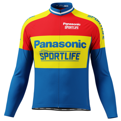 Men's Panasonic Sportlife Cycling Jersey Quick-Dry Comfort Purple
