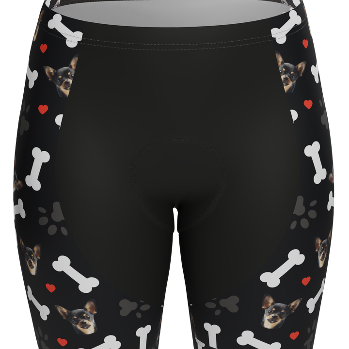 Women's Custom Pet Bones Cycling Kit Durable & Personalized Black