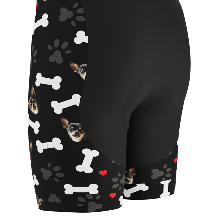 Men's Custom Cycling Bib Quick-Dry Gel-Padded Comfort Black