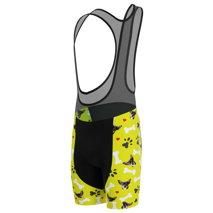 Men's Custom Cycling Bib Quick-Dry Gel-Padded Comfort Lime