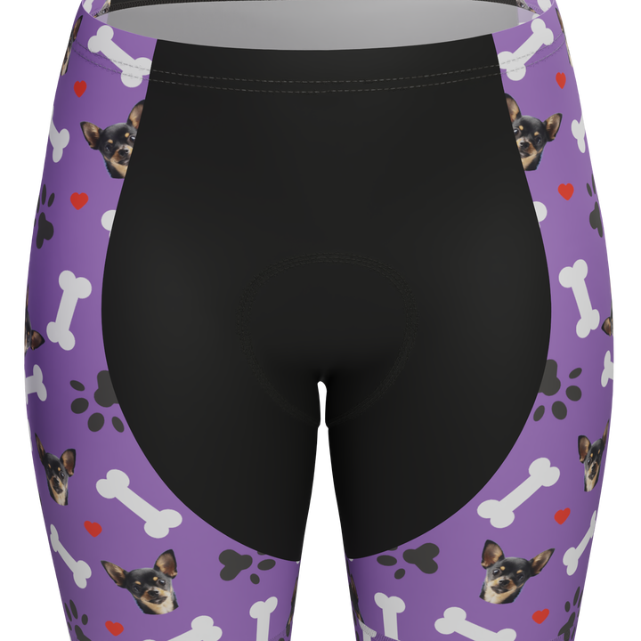 Women's Custom Pet Bones Cycling Kit Durable & Personalized Purple
