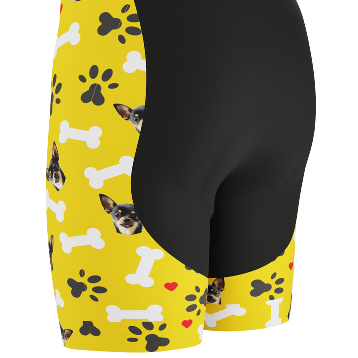 Men's Custom Cycling Bib Quick-Dry Gel-Padded Comfort Yellow