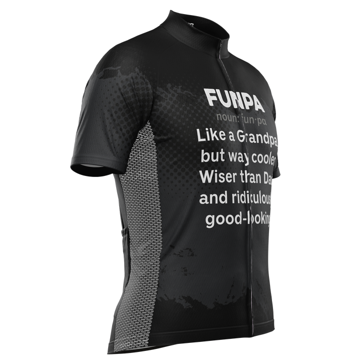 Men's Funpa Cycling Jersey Quick-Dry Made-to-Order Performance Black