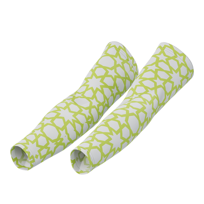 Unisex Islamic Geometry Arm Sleeves Custom Comfort & Coolmax Gold