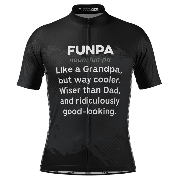 Men's Funpa Cycling Jersey Quick-Dry Made-to-Order Performance Black