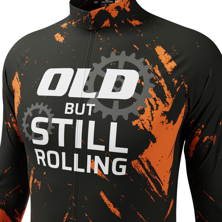 Old But Still Rolling Men's Long Sleeve Jersey Quick-Dry Comfort Black
