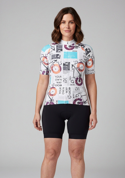 Womens Your Own Way Cycling Jersey - _default - front view
