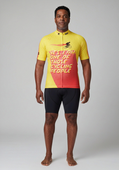 Mens One Of Those Cycling People Short Sleeve Cycling Jersey - front view