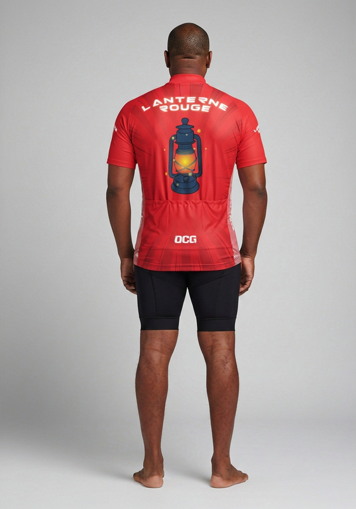 Stylish Men's Lanterne Rouge Red Lantern cycling jersey | Quick