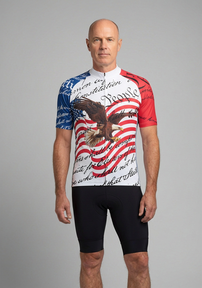 Mens Constitution Short Sleeve Cycling Jersey - front view