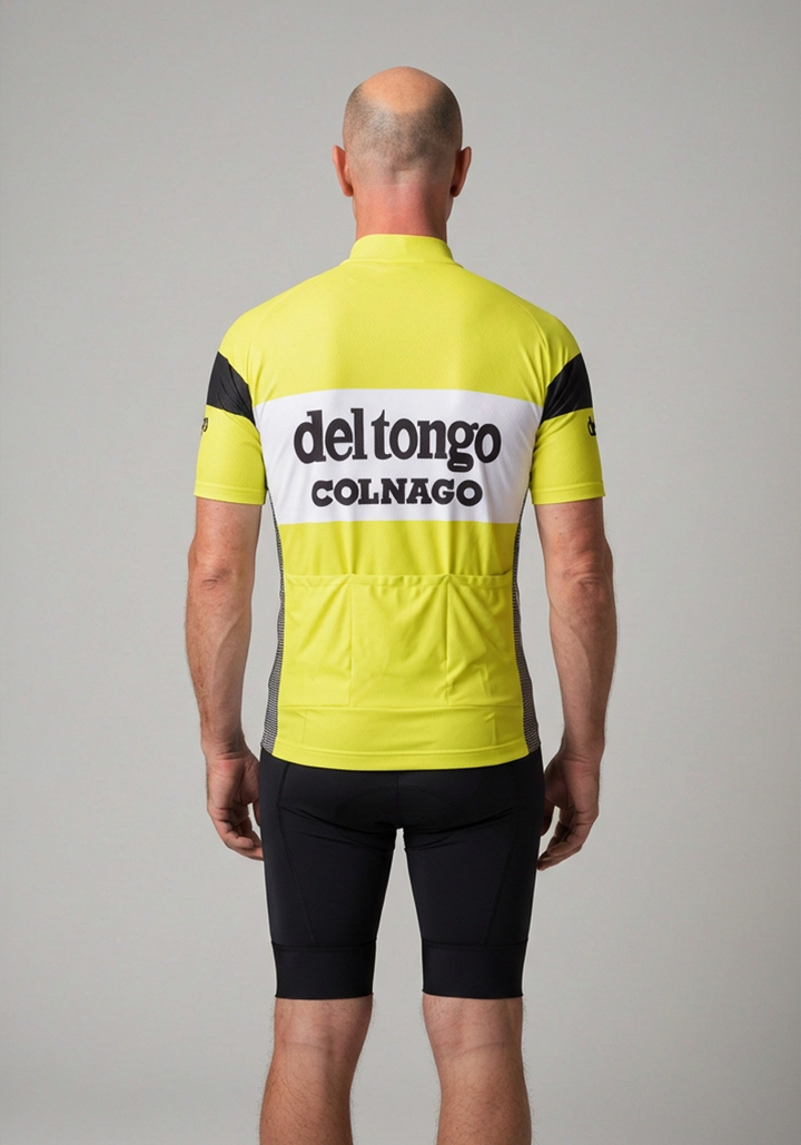 Retro Men's Del Tongo Colnago Cycling Jersey | Moisture-Wicking ...