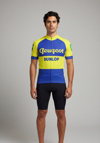 Mens Rubber Road 1930 Short Sleeve Cycling Jersey - front view