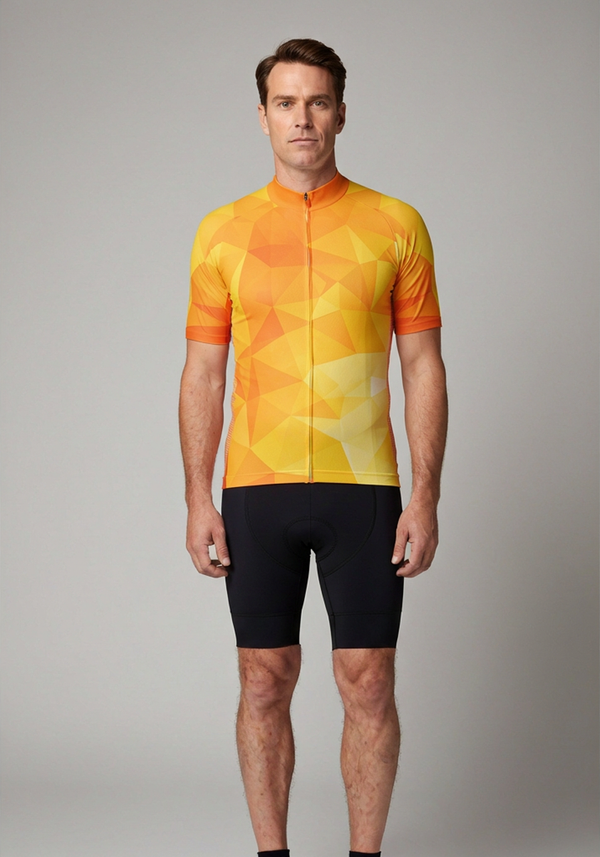 High Viz Men's Long Sleeve Cycling Jersey | Quick-Dry, Breathable