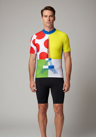 Tour De France Leaders Kom Sprinters Cycling Jersey - _default - front view