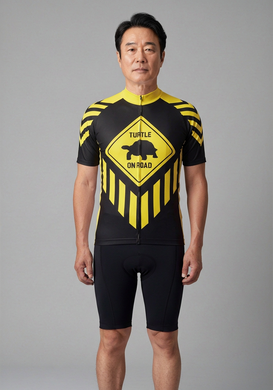 Novelty Men's Turtle on Road Short Sleeve Cycling Jersey | Quick-Dry ...