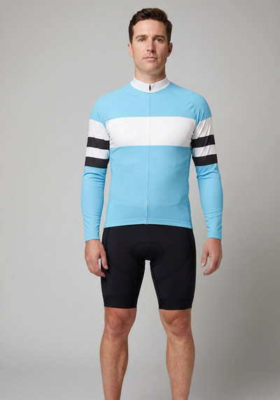 Mens The Bond Signature Series Long Sleeve Cycling Jersey - front view