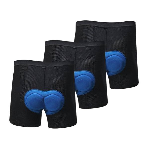 Men's OCG Soft Mesh Gel Padded Cycling Underwear-Shorts Bundle