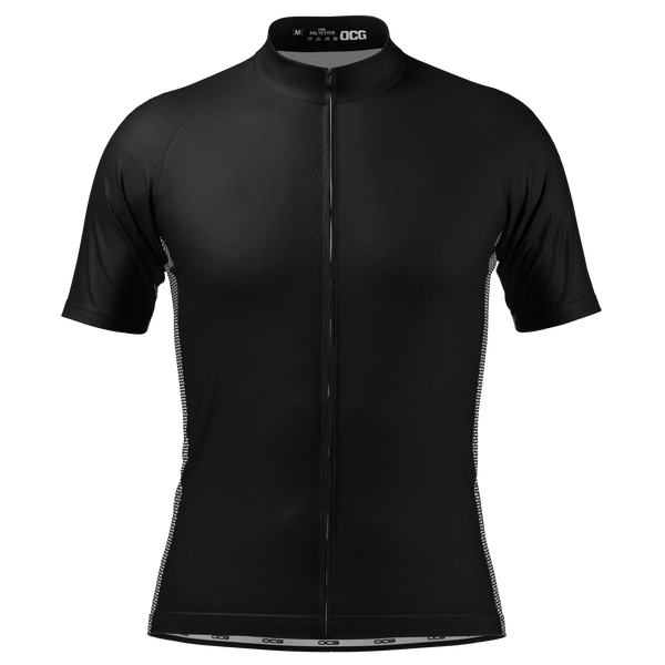 Men s OCG Plain Color Block Short Sleeve Cycling Jersey clearance