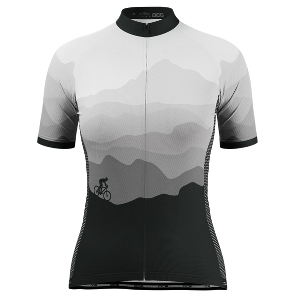 Women's Ride Free Sunset Short Sleeve Cycling Jersey