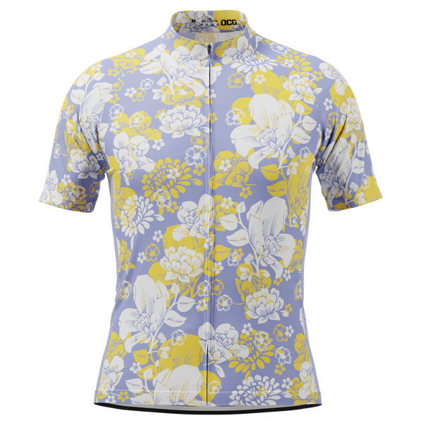 Men's Hawaii Florals Short Sleeve Cycling Jersey