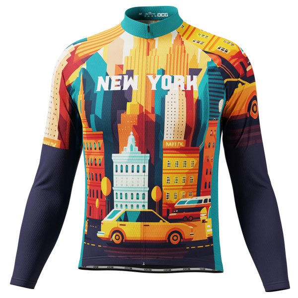 Men's Around The World - New York Long Sleeve Cycling Jersey