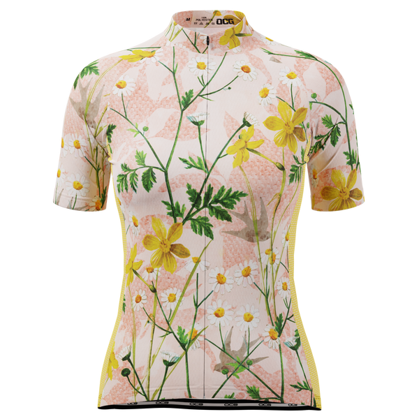 Women's Daisies Short Sleeve Cycling Jersey