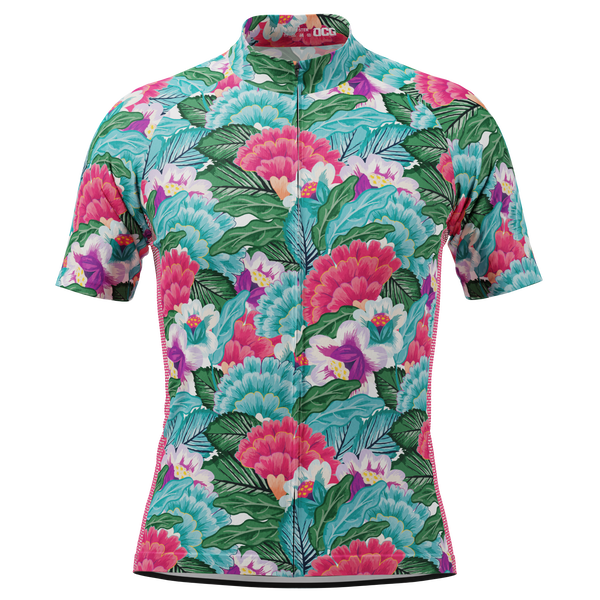 Men's Camelias Short Sleeve Cycling Jersey