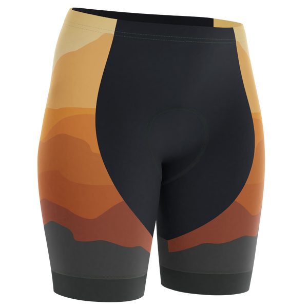 Women's Ride Free Sunset Gel Padded Cycling Shorts