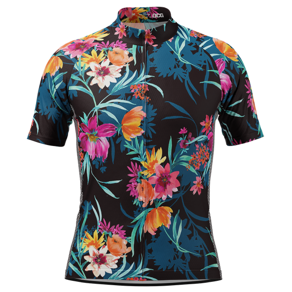 Men's Tropical Bloom Short Sleeve Cycling Jersey