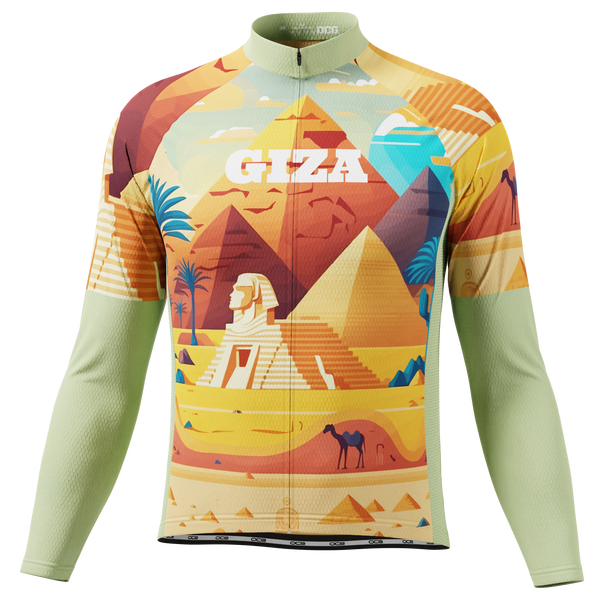 Men's Around The World - Giza Long Sleeve Cycling Jersey