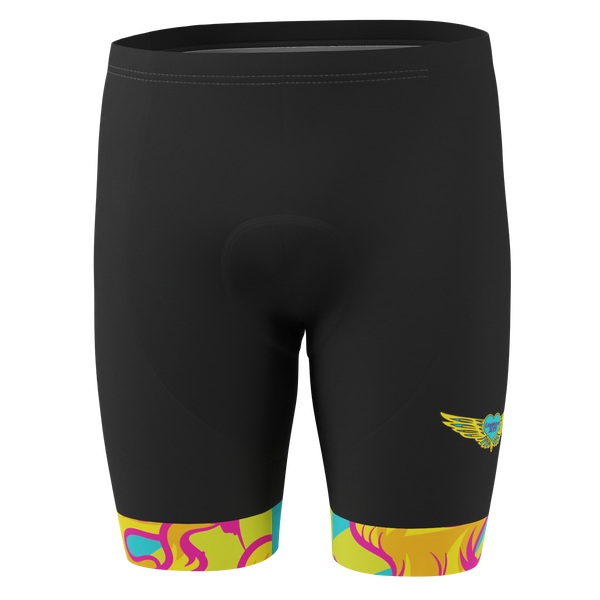 Men's Pedal Pushers Custom Team Design Gel Padded Cycling Shorts